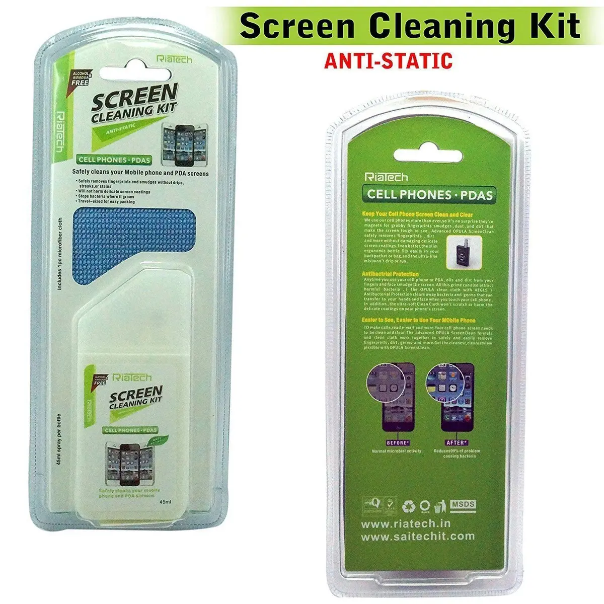 Opula Kcl-1055 Cleaning Kit For Cellphones Pdas Safety Cleans Your Mobile Phone And Pda Screens 1