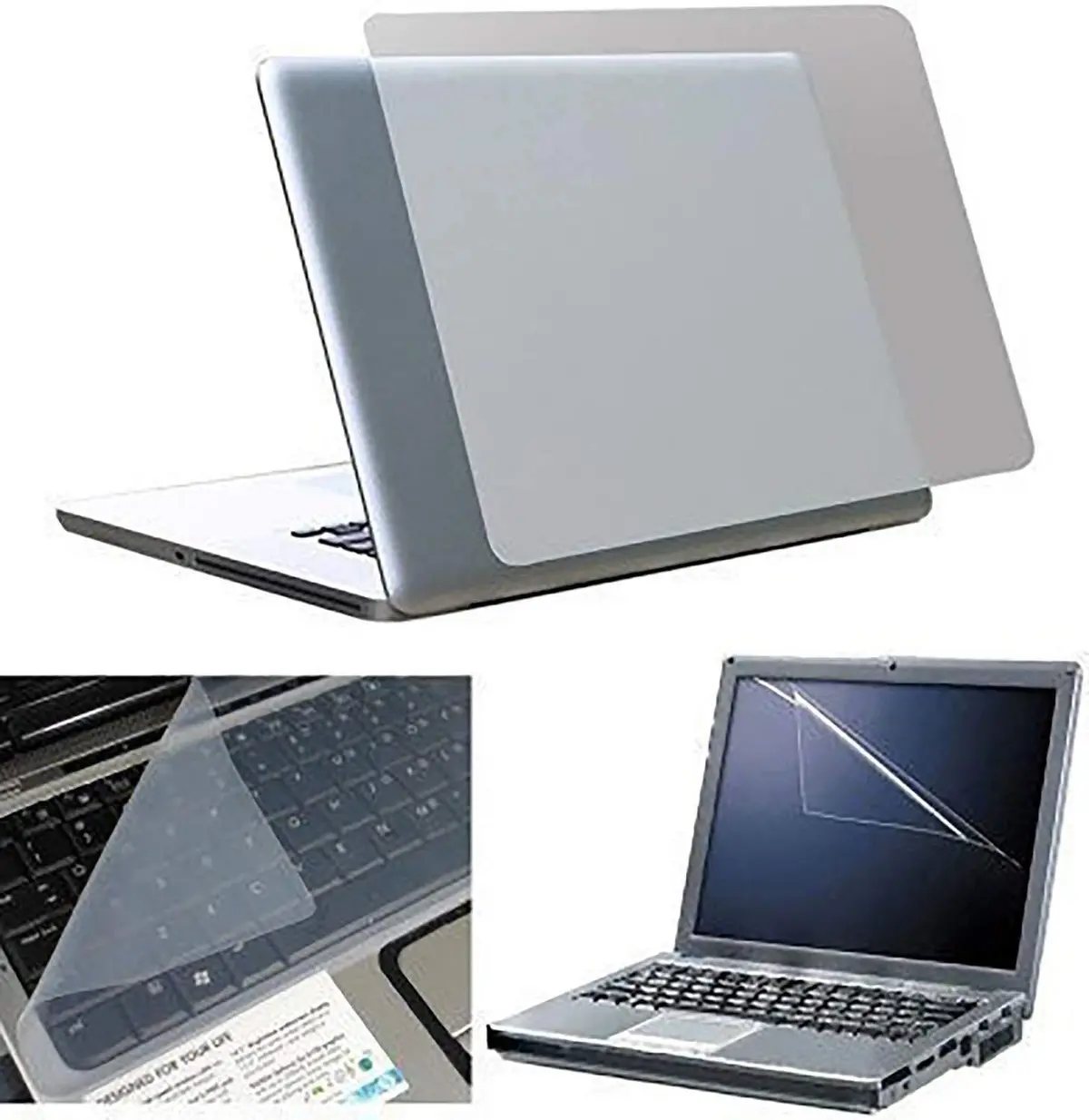 Dealsplant 15.6" Laptop Skin Combo 4 In 1 For Keyboard, Display, Wrist Track Pad And Laptop Lid 1
