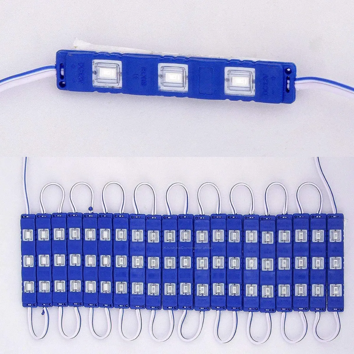 3 Led Strips 12V Waterproof 5630/5730 Led Smd Injection Module Blue - 20 Module 1