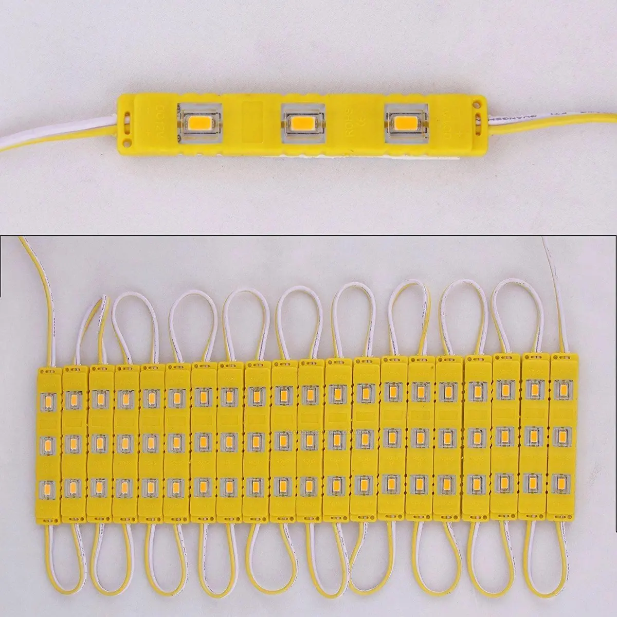 3 Led Strips 12V Waterproof 5630/5730 Led Smd Injection Module Yellow - 20 Module 1
