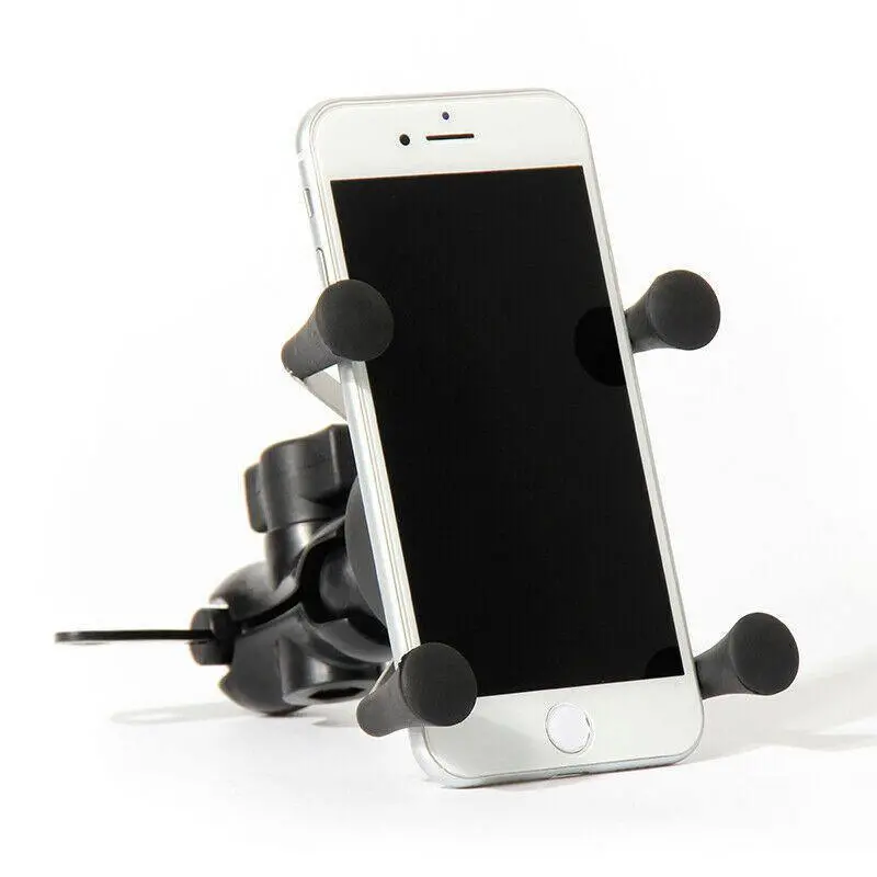Dealsplant X Grip 360 Degree Rotation Universal Motorbike Scooter Mobile Holder Rear View Mirror Mount Stand 1