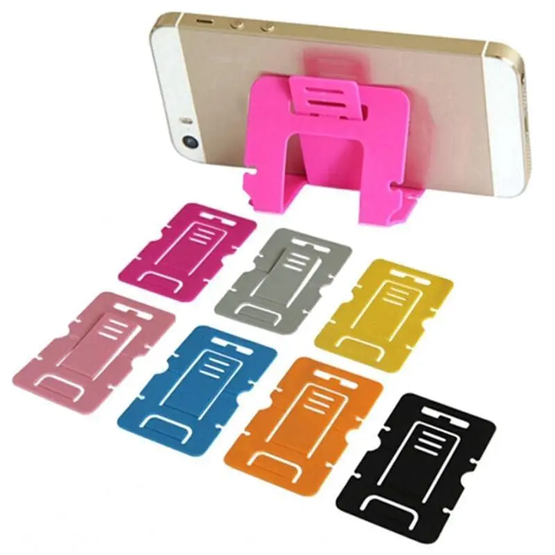 [Unbelievable Deal] Dealsplant Foldable Phone Holder Desk Holder Business Card Holder Ultra-Thin Universal Mobile Phone Folding Card Holder (1Pc) 1