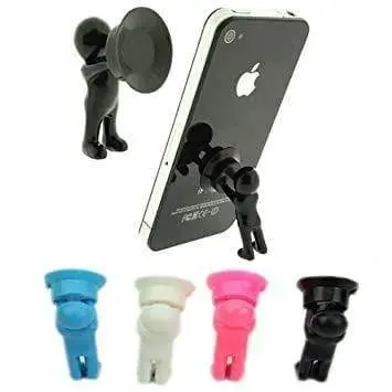[Unbelievable Deal] Dealsplant Man Stand Mobile Stand Sucker Silicone Suction Mini Phone Stand Holder For All Phones - Random Colors (2 Pcs) 1