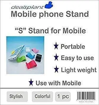 Dealsplant 'S' Shaped Plastic Desktop Stand Holder For Mobile Phones (Colour May Vary) 1