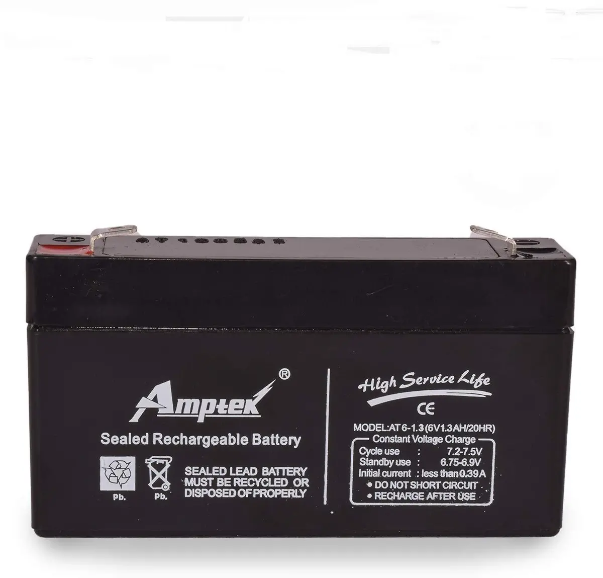 Dealsplant 6V 1.3Ah / 20Hr Sealed Rechargeable Battery 1