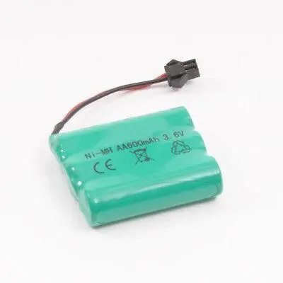 High Quality Rechargeable 3.6V 1600Mah Ni-Mh Aa Battery Pack With Sm 2P Plug For Toys / Cordless Phones 1