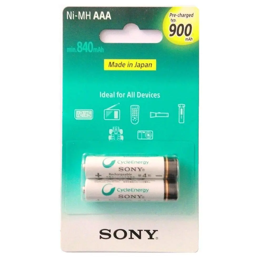 Sony Aaa Cycle Energy 900 Mah Rechargeable Batteries 1