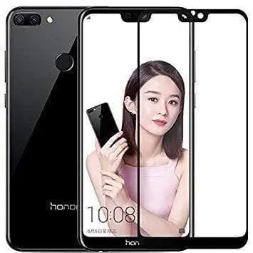 Dealsplant 5D Tempered Glass With Curved Edges And 9H Hardness - Full Glue Edge-Edge Screen Protection For Honor 9N (Black) 1