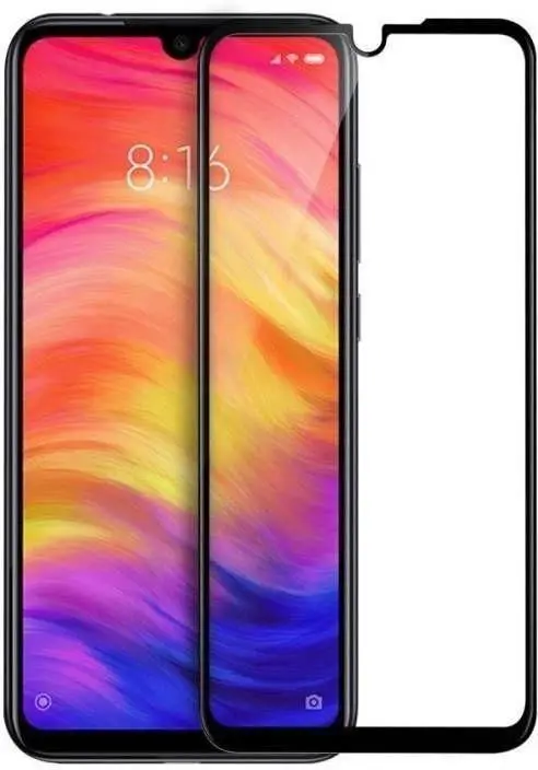 Dealsplant Edge To Edge Full Tempered Glass 9H Hardness Screen Protector Anti Scratch And Dust Proof For Redmi Note 7 / Note 7 Pro 1
