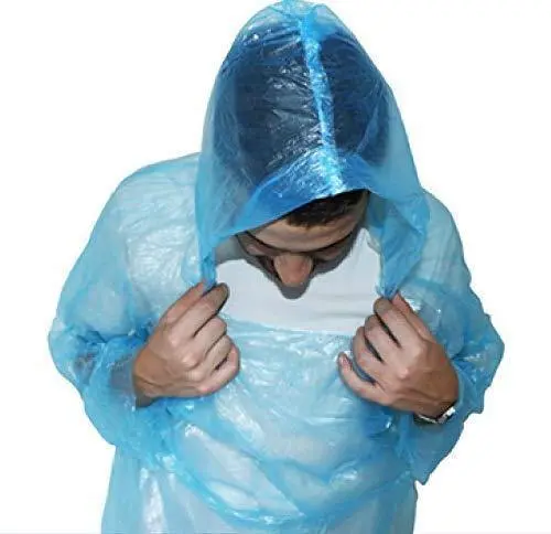 Rain Card The First Credit Card Sized Rain Coat For Unisex Disposable Rain Cover (Multi Color) 1