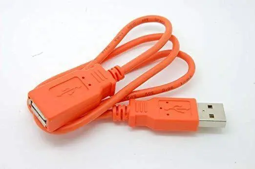 Dealsplant Premium Quality Full Copper Usb 2.0 Extension Cable - A-Male To A-Female - 3.5 Feet (1.1 Meters Orange Color) 1