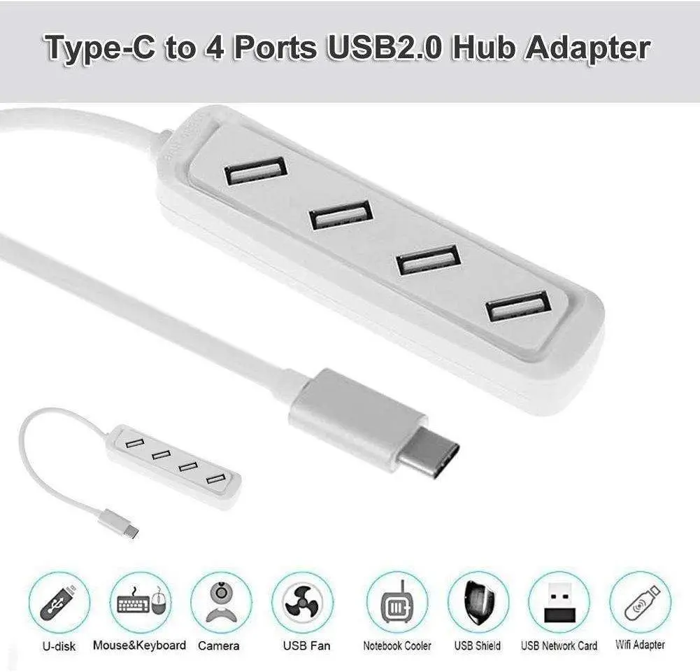 Dealsplant Type C To 4 Port Usb Hub 1