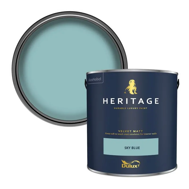 Dulux Heritage Sky Blue - Matt Emulsion 2