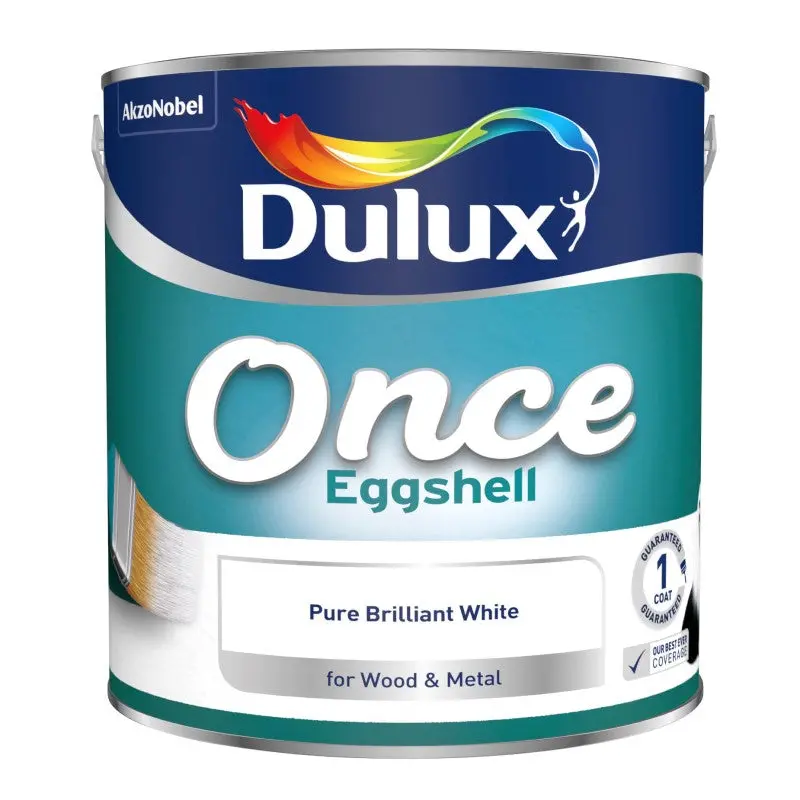 Dulux Once Eggshell - Pure Brilliant White 1