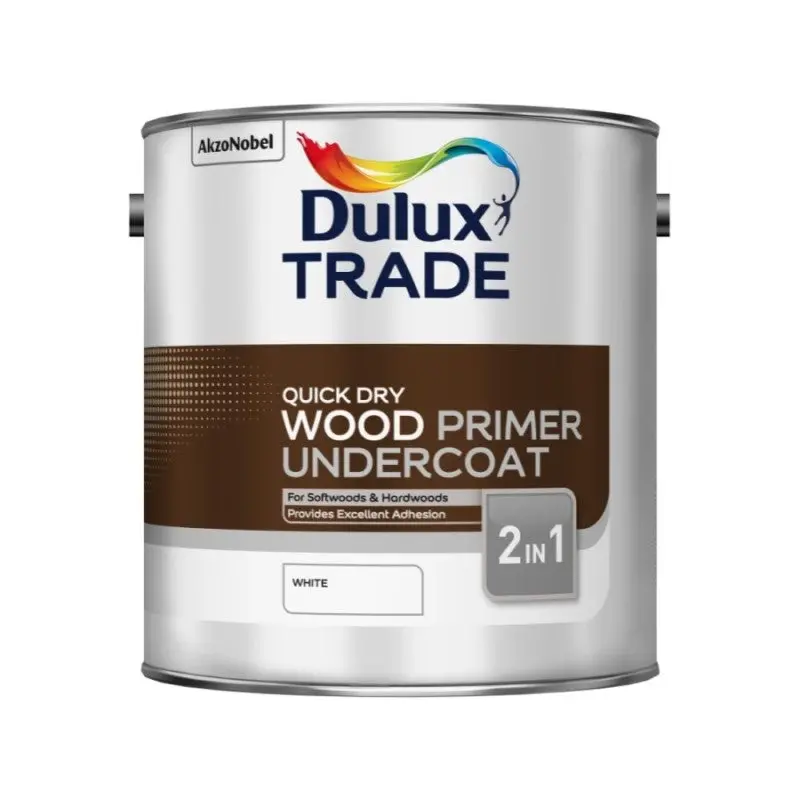 Dulux Trade Quick Dry Wood Primer Undercoat - White 1