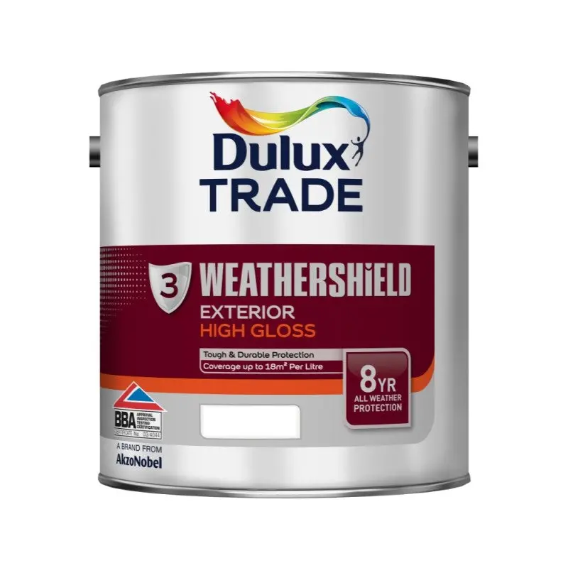 Dulux Trade Weathershield Exterior High Gloss (Oil-Based) - Tinted Colours 1