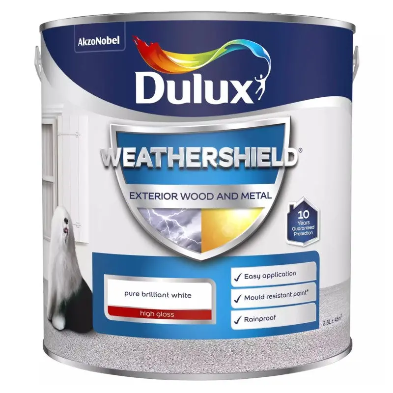 Dulux Weathershield Exterior Wood & Metal (Oil-Based) - High Gloss 1