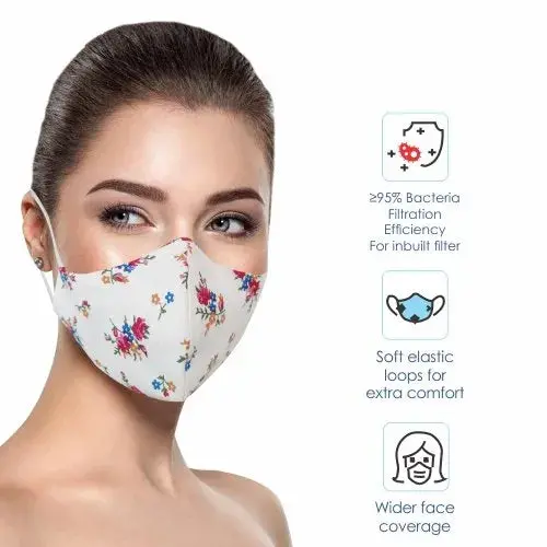 Reusable Dyna Comfort Face Mask, Number Of Layers: 3 1