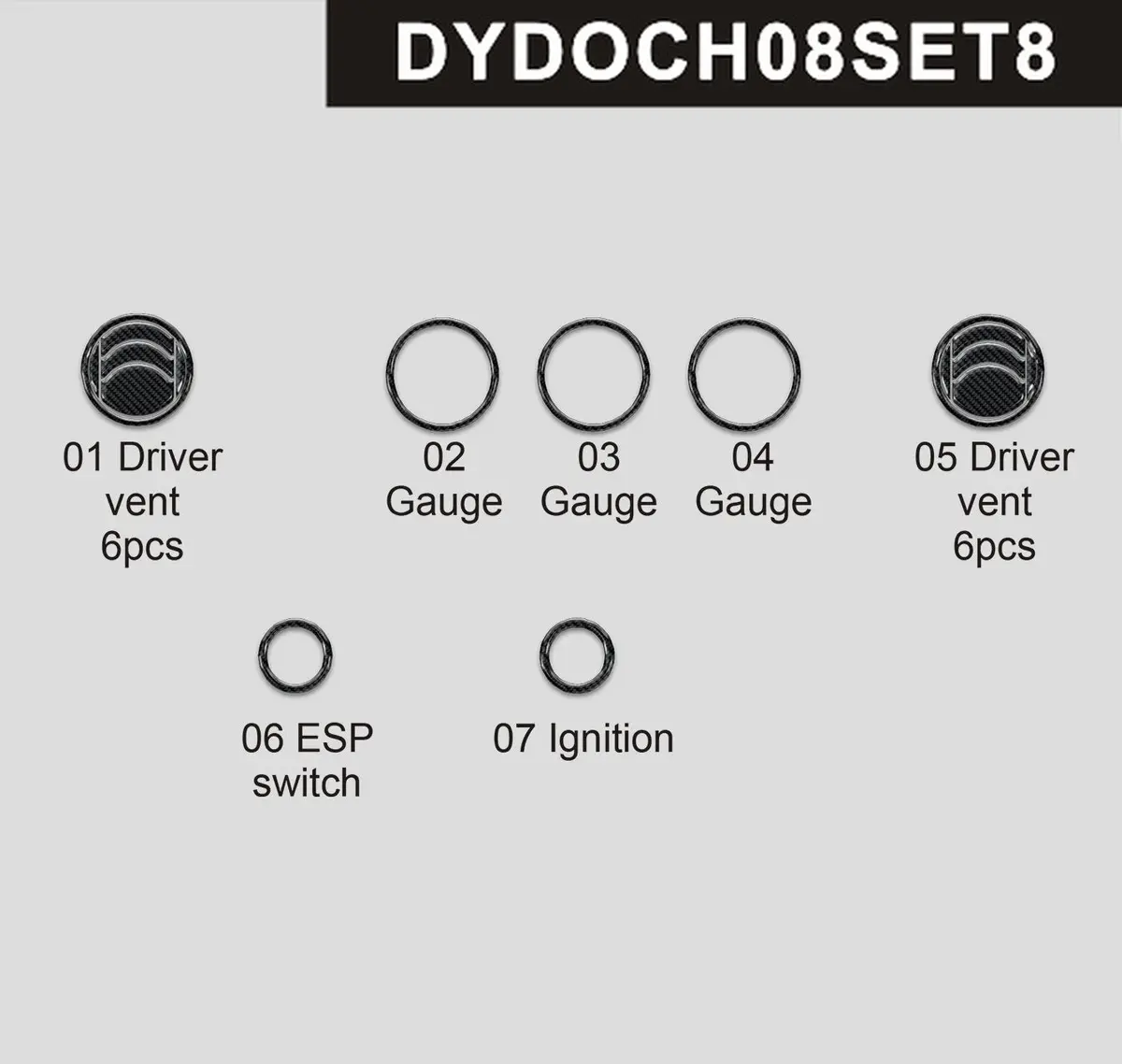 Dynacarbon™ Gauges And Vents Trim For Nissan 370Z 2009-2020 1