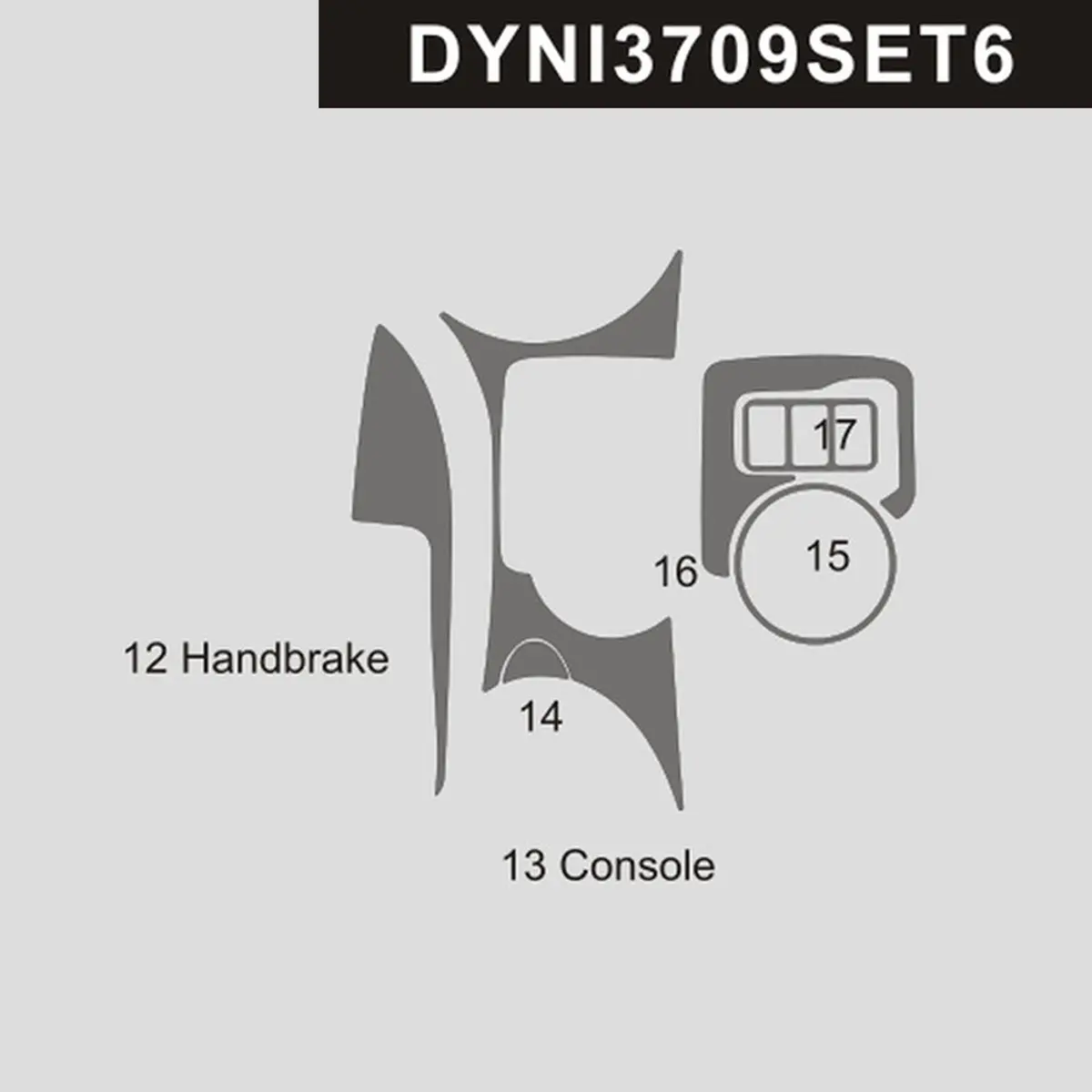 Dynacarbon™ Center Console Trim For Nissan 370Z 2009-2020 1