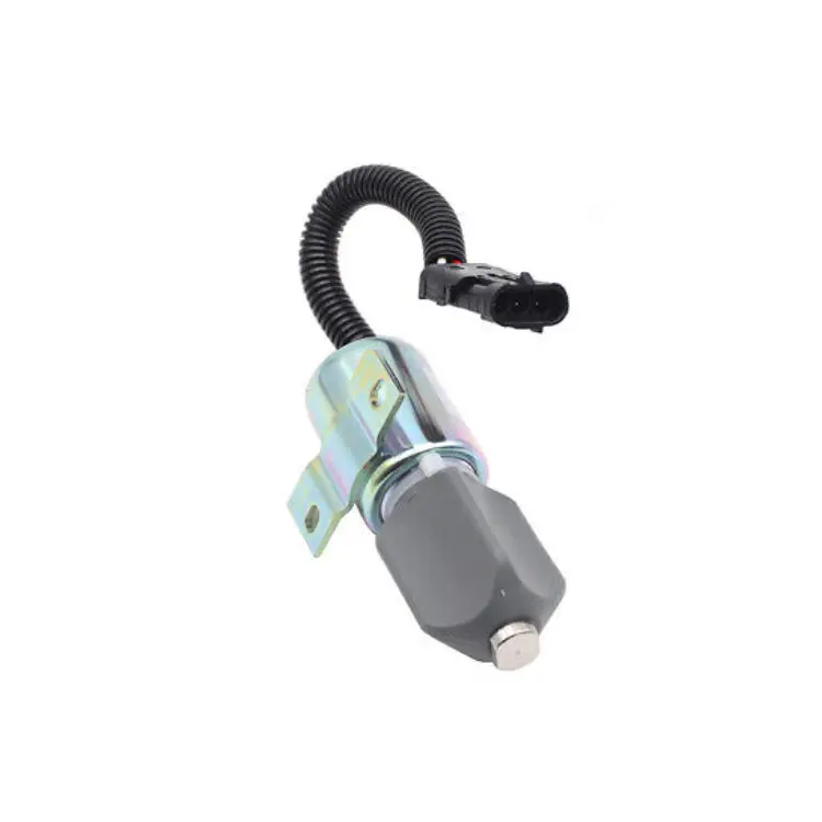 Diselmart 12V Sa-4994-12 1757Es-12E8ulb1s5 Fuel Shutoff Solenoid With 3 Wires For Woodward 1700 Series 1