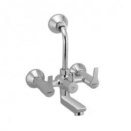 Essco Jaquar Group - Aspire Wall Mixer With Provision For Overhead Shower With 115 Mm Long Bend Pipe On Upper Side, Connecting Legs & Wall Flanges Apr-Chr-101273 1