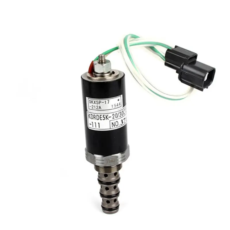Kdrde5k-20/30C12a-111 Pump Solenoid Valve Fits For Volvo Ec140b Ec210b Kobelco Sk200-2Y Xcg220 230 240 Excavator 1