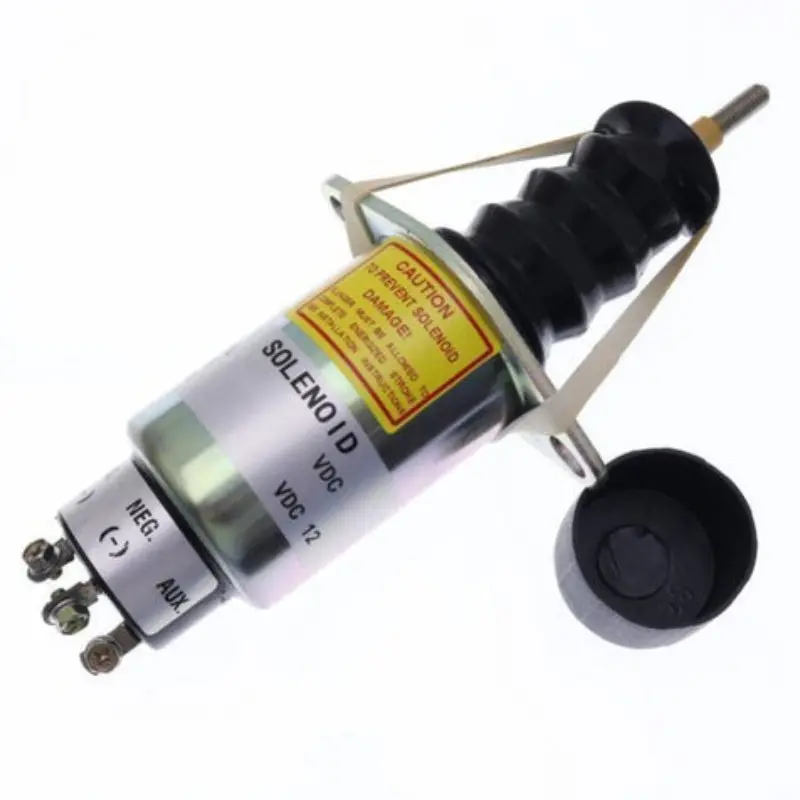 24V 8270-0739 Fuel Stop Solenoid Valve With 3 Ternimals Fits For Woodward 2000 Series 1