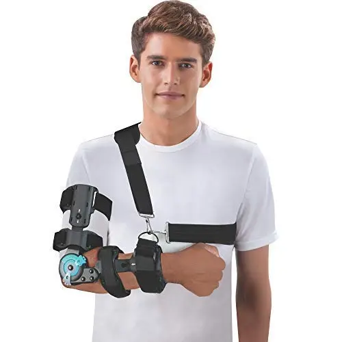 Dyna Rom Elbow Brace-Universal Size-Range Of Motion Elbow Suppor One Size Fits Most (Left & Right) 1