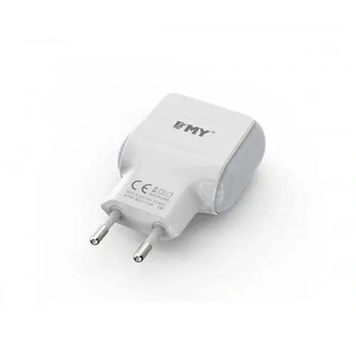 Emy 220 Usb Fast Charger 2.4A With Free Lightning Cable 1
