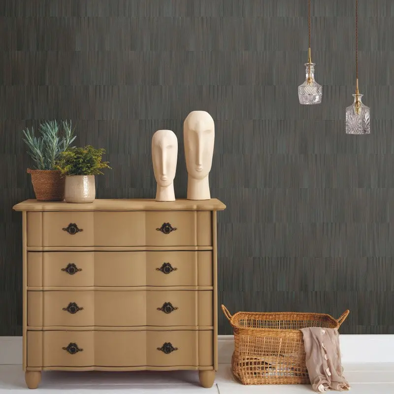 Erismann Martinique Linear Stripe Wallpaper Brown 1