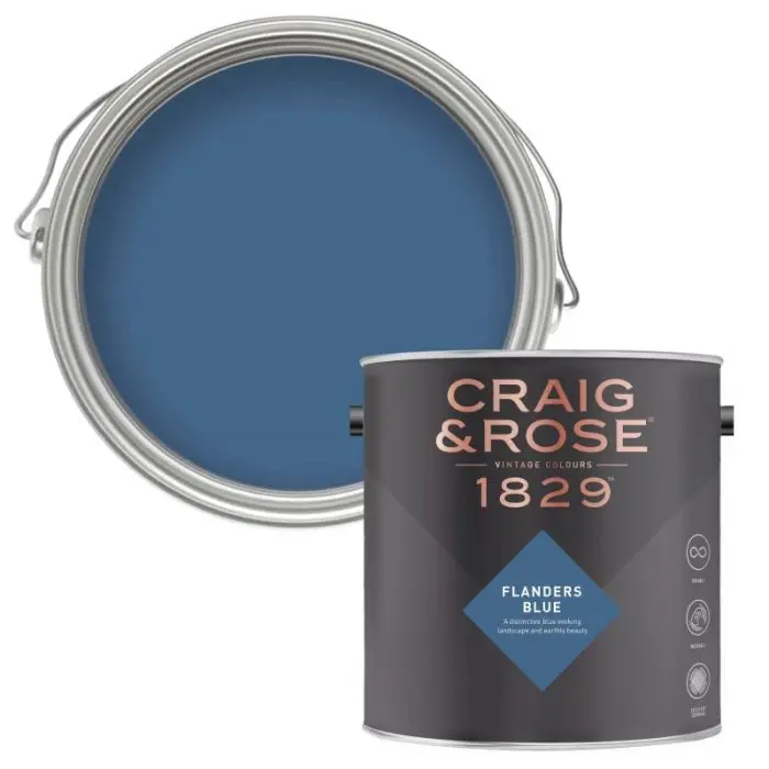 Craig & Rose 1829 Paint - Flanders Blue 1