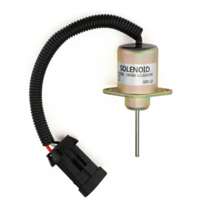 Diselmart 12V 25-38109-05 1503Es-12A5suc9scc28 Shut Off Solenoid Compatible With Kubota Carrier 1