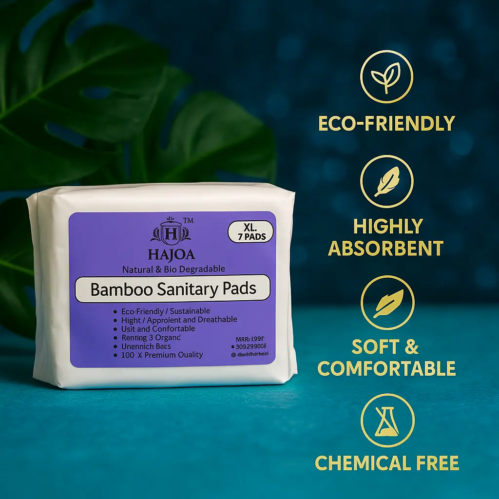 Haiqa Bamboo Sanitary Pads Xl & Xxl 1