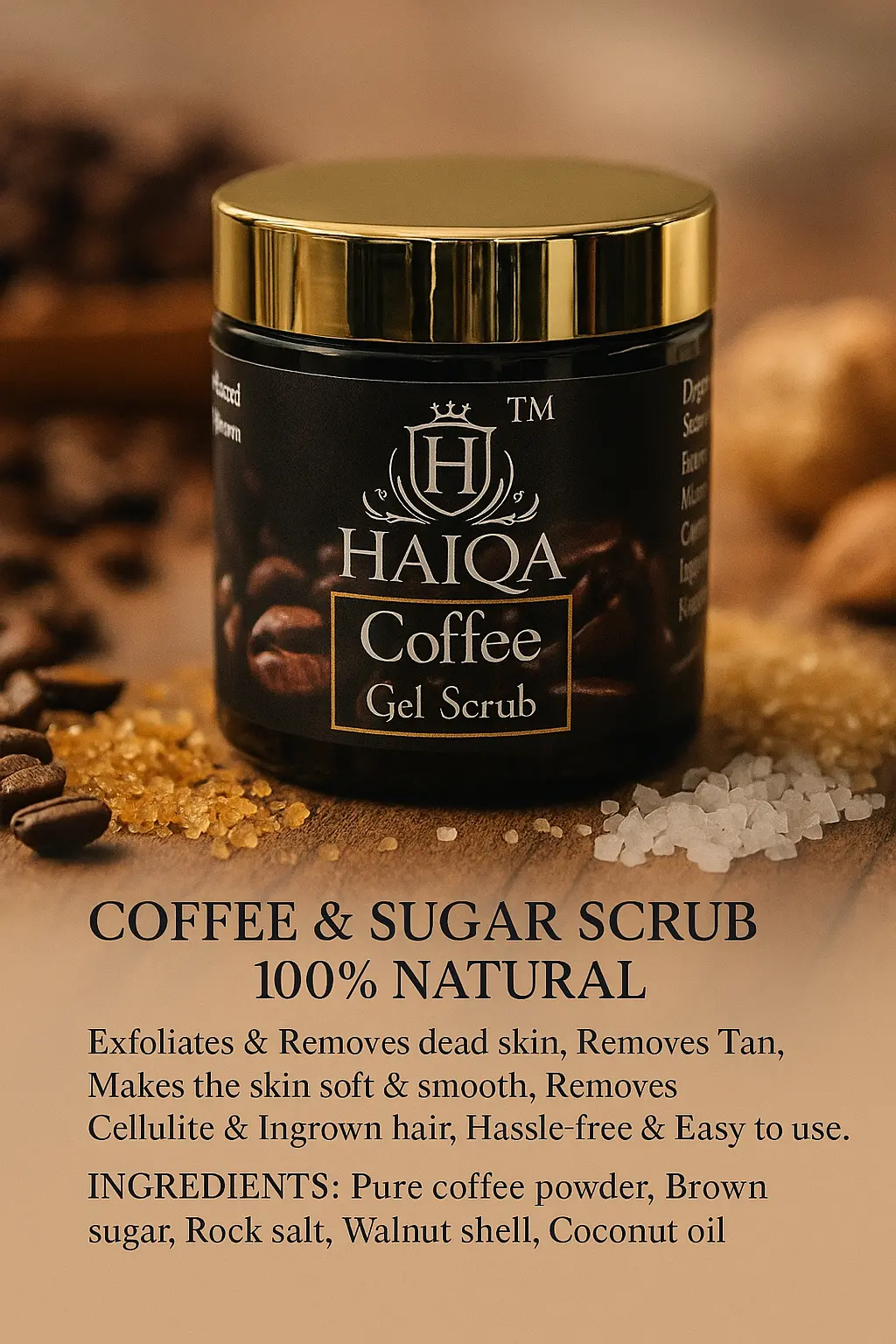 Haiqa Coffee Gel Scrub-100G 1
