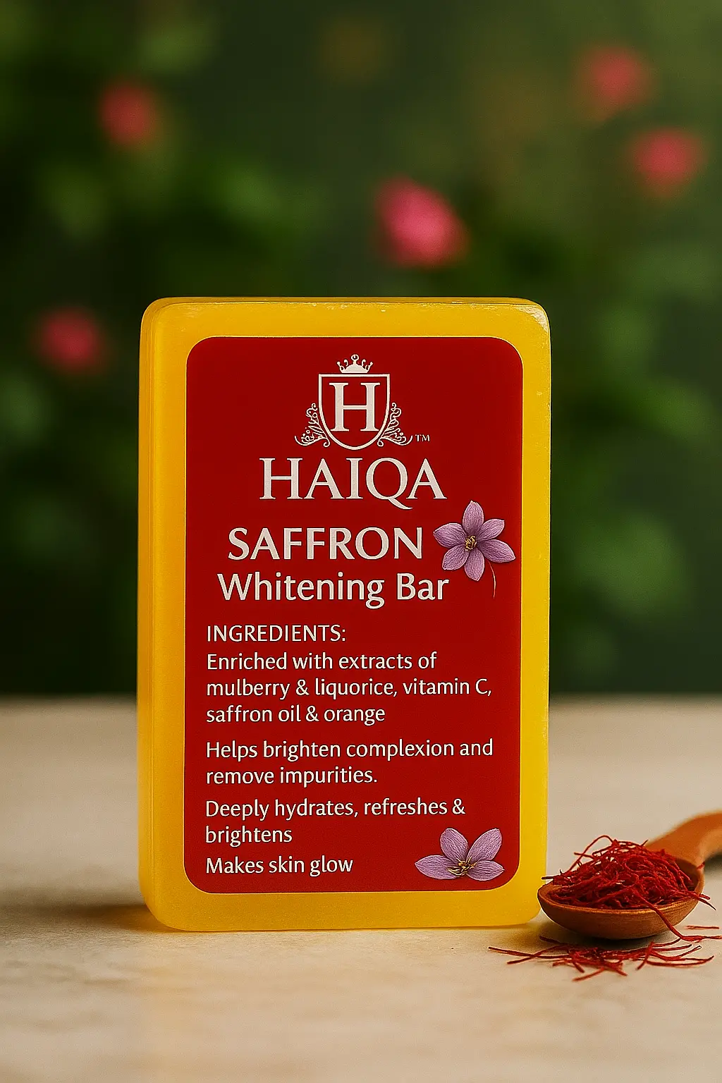 Haiqa Saffron Whitening Soap-100G 1