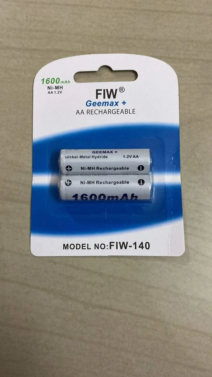 Fiw Geemax Aa- Rechargeable Battery 1600 Mah Fiw-140 1