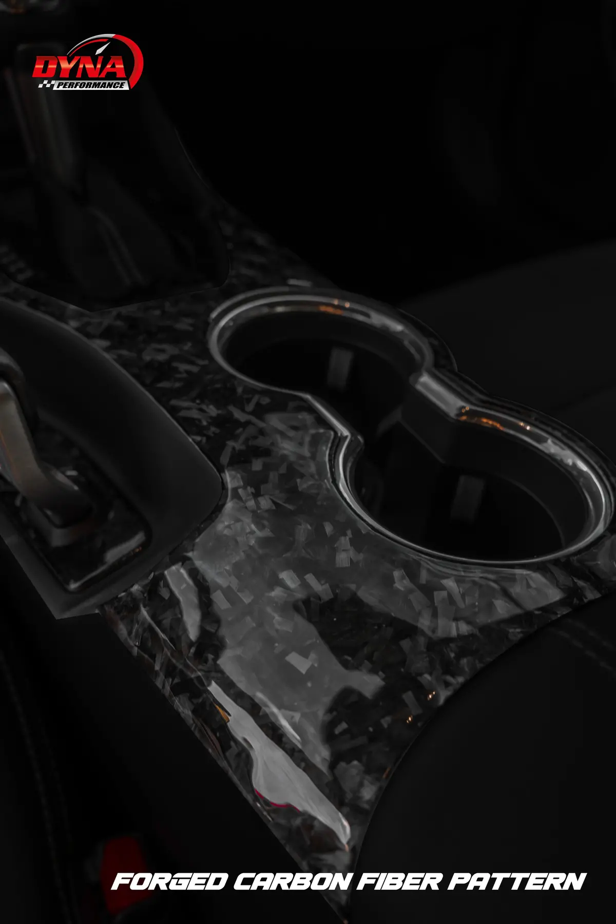 Dynacarbon™ Carbon Lhd Full Center Console Shifter Trim For Ford Mustang 2024-2026 8