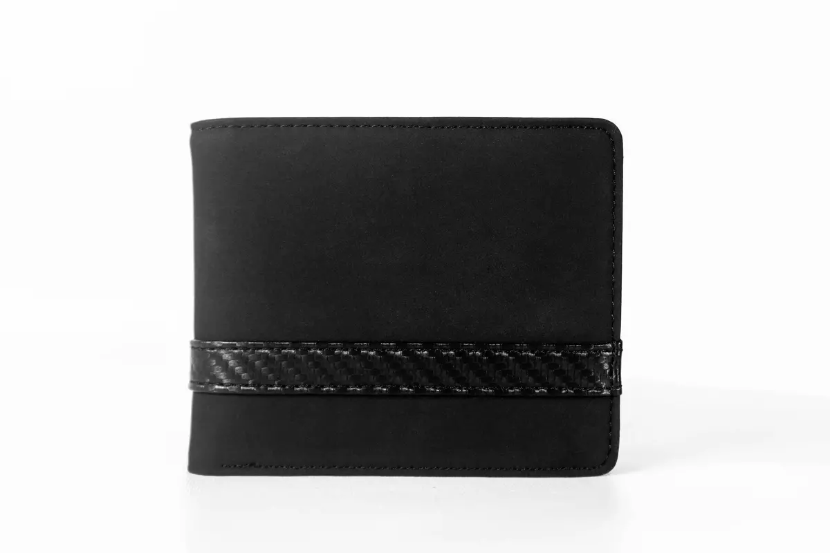 Dynacarbon™ Corsa Series Alcantara Carbon Fiber Striped Wallet 2