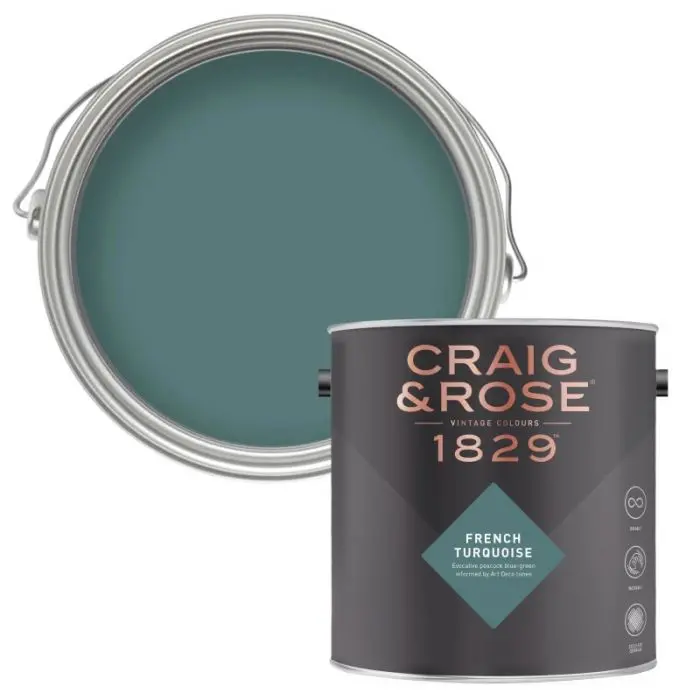 Craig & Rose 1829 Paint - French Turquoise 1