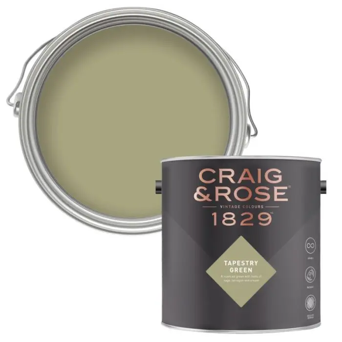 Craig & Rose 1829 Paint - Tapestry Green 1