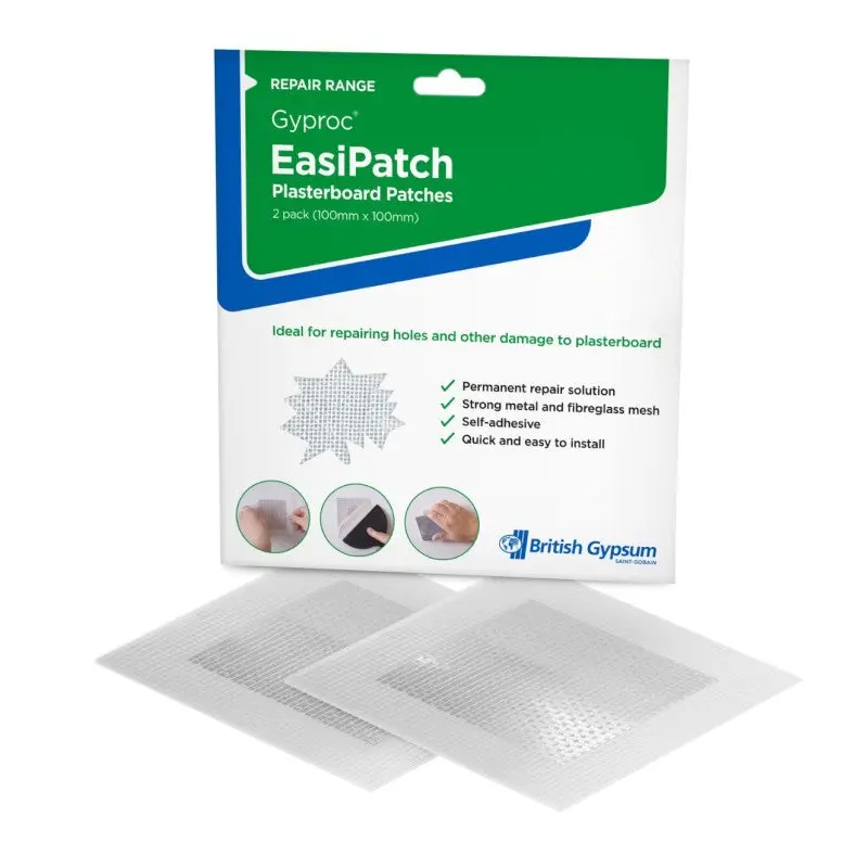 Gyproc Easipatch Plasterboard Patches (2 Pack) 1
