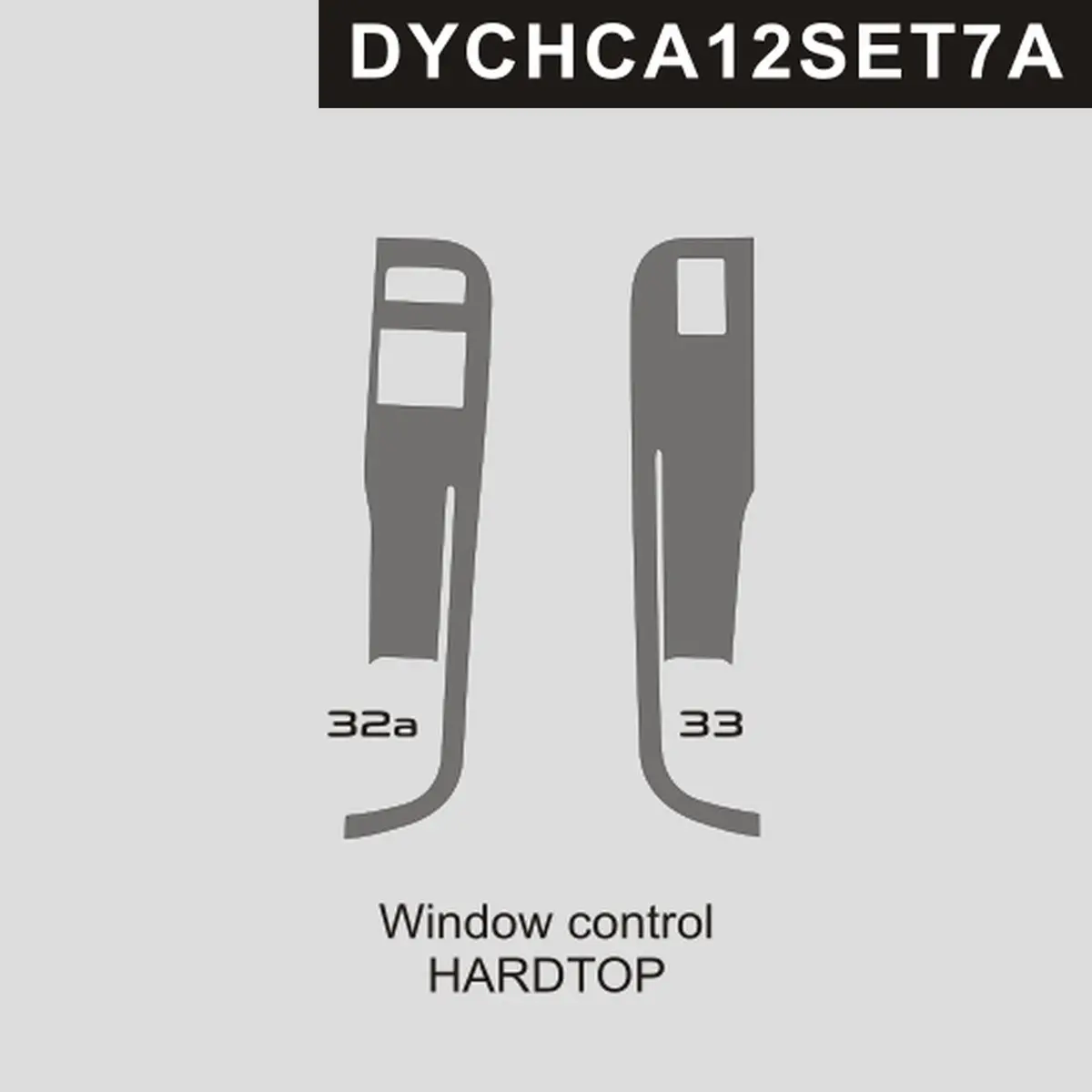 Dynacarbon™️ Carbon Door Switches Control Trim For Chevrolet Camaro 2012-2015 1