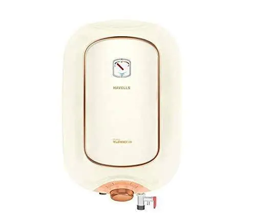 Havells 10 Litre Water Storage Geyser Puro Turbo Dx Ivory Pink 1