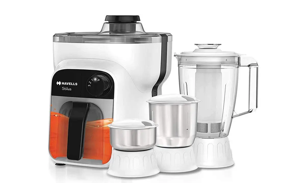 Havells Stilus 500 Watt Juicer Mixer Grinder With 4 Jar (White/Black) 1