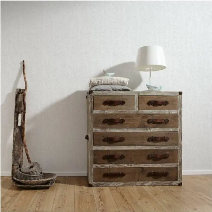 Bark Effect Textured Vinyl Wallpaper White 2409-10 2