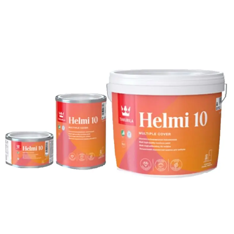 Tikkurila Helmi 10 Water - Based Matt For Woodwork- Designer Colour Match Colour Match Paint- Tropical Waters 3L 2