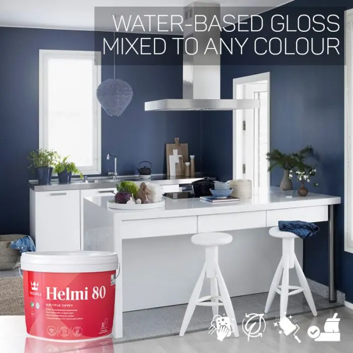 Tikkurila Helmi 80 Water-Based Gloss For Woodwork - Colour Match 1
