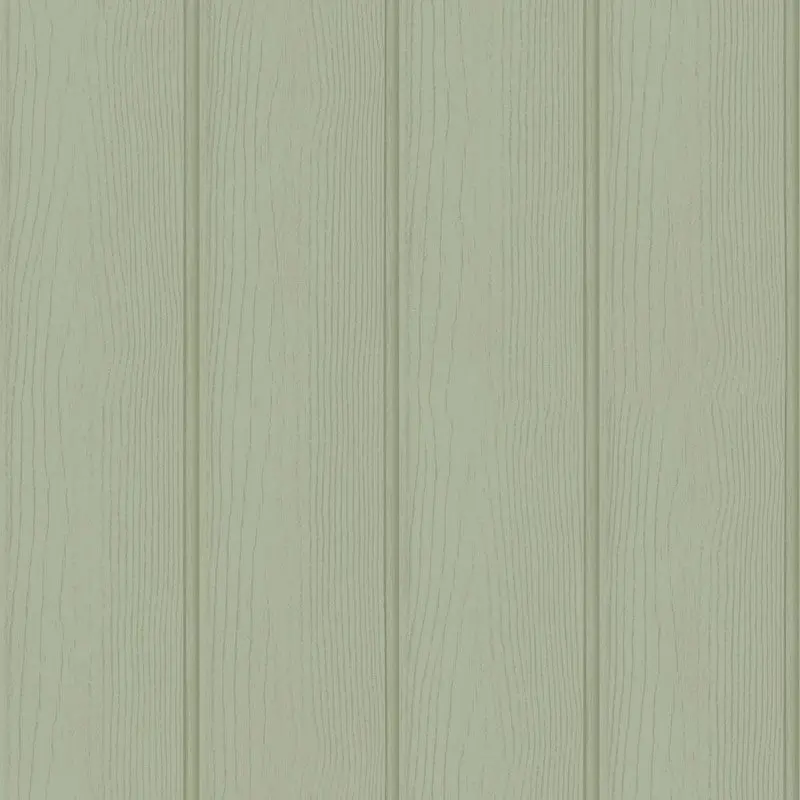 Tongue & Groove Panelled Wallpaper - Sage Sample 1