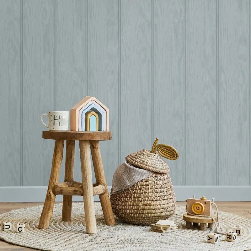 Tongue & Groove Panelled Wallpaper 2